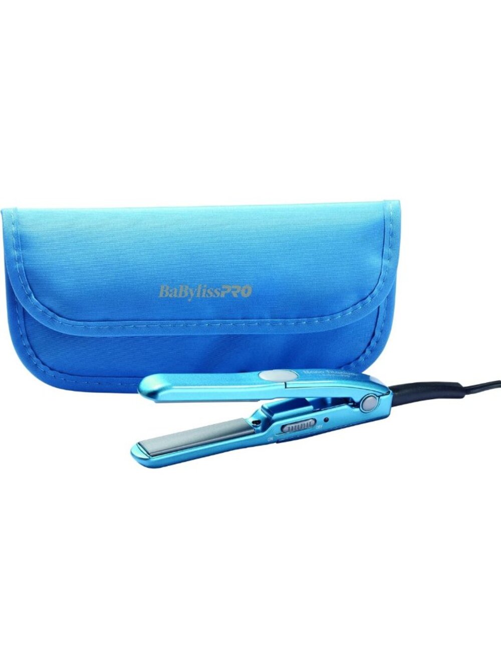 Mini Flat Iron Hair Straightener - 0.5" Travel Size for All Hair Types, Touch